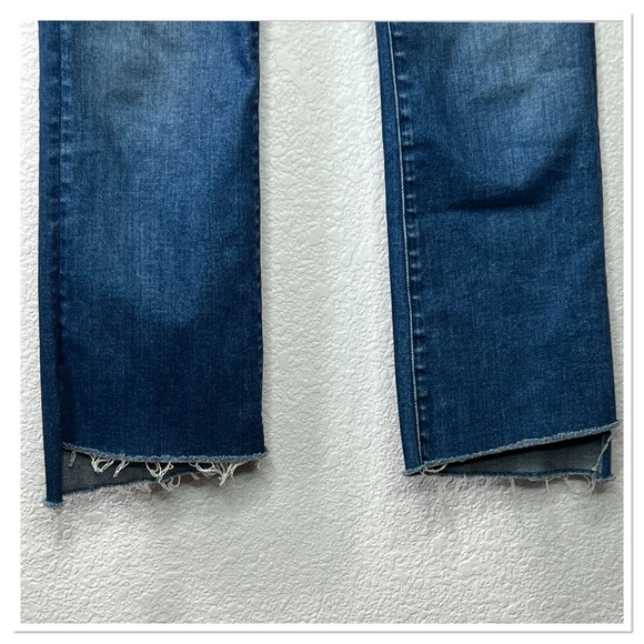 Mother Insider Crop Step Fray Blue Moon Jeans Sz 25 - Picture 4 of 9